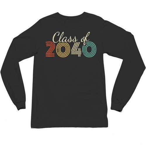 Class Of 2040 Senior Graduate 2040 Graduation Unisex Long Sleeve T-Shirt - Best Gift Smart