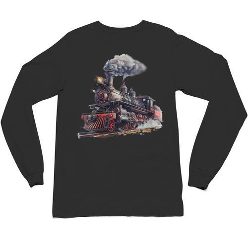 Classic Steam Train Enthusiasts Nostalgia For Train Lovers Unisex Long Sleeve T-Shirt - Figerry