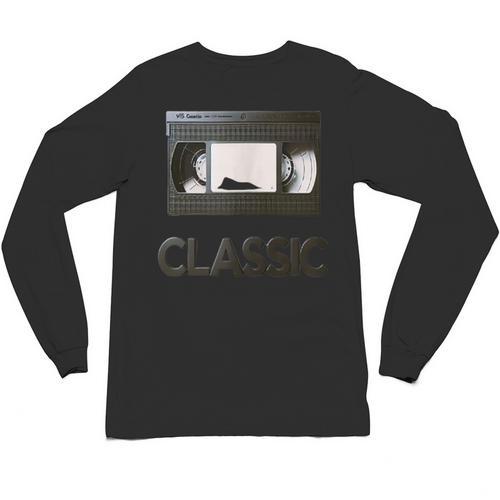 Classic VHS Tape Nostalgia Retro Unisex Long Sleeve T-Shirt - Figerry