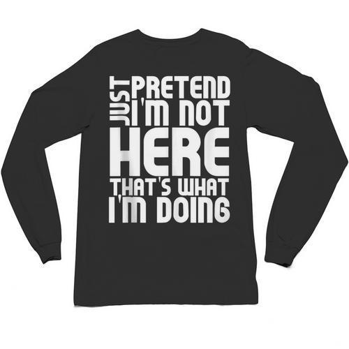 Cool Introvert Just Pretends I'm Not Heres Unisex Long Sleeve T-Shirt - Raresse