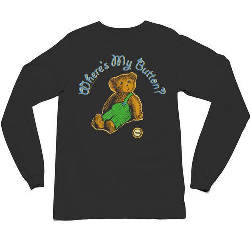 Corduroy Where's My Button Teddy Bear Retro Children's Book Unisex Long Sleeve T-Shirt - Bookorys