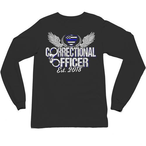 Corrections Officer 2018 Graduation Silver Line T-Shirt Unisex Long Sleeve T-Shirt - Best Gift Smart