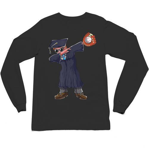 Cute Dabbing Kid Elementary School Graduation Baseball Unisex Long Sleeve T-Shirt - Best Gift Smart