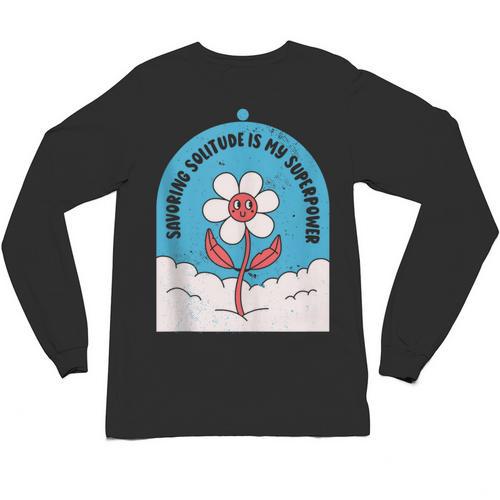 Cute Introvert Shy Teen Anti-Social Inner Strength Unisex Long Sleeve T-Shirt - Raresse