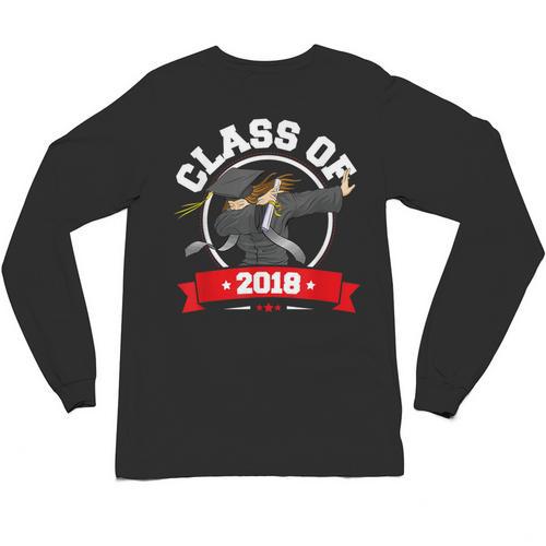 Dabbing Graduation Class Of 2018 Women Unisex Long Sleeve T-Shirt - Best Gift Smart