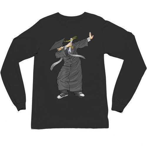 Dabbing Graduation Class Of 2024 Men Graduation Unisex Long Sleeve T-Shirt - Best Gift Smart