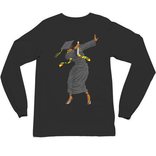 Dabbing Graduation Class Of 2025 Women History Month Unisex Long Sleeve T-Shirt - Best Gift Smart