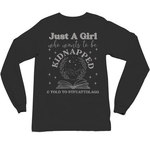 Dark Romance Merch Kidnapped STFUATTDLAGG Smutt Book Lover Unisex Long Sleeve T-Shirt - Bookorys CA