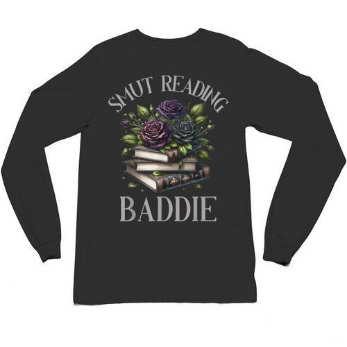 Dark Romance Reader Smutt Book Merch Spicy Books Smut Baddie Unisex Long Sleeve T-Shirt - Bookorys