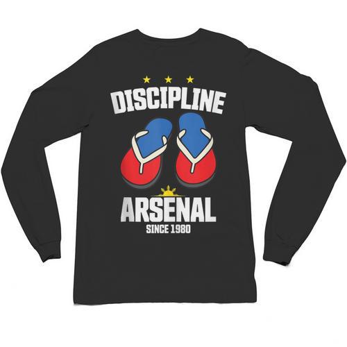 Discipline Arsenal Pinoy Nostalgia Filipino Tsinelas Unisex Long Sleeve T-Shirt - Figerry