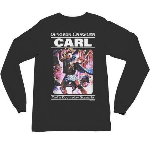 Dungeon Crawler Carl Vintage Paperback Illustration Book Unisex Long Sleeve T-Shirt - Bookorys CA