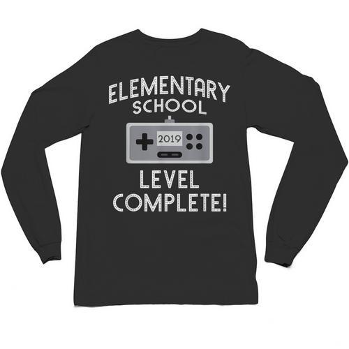 Elementary School Graduation Level Complete Gamer Unisex Long Sleeve T-Shirt - Best Gift Smart