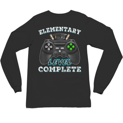 Elementary School Level Complete Gamer Graduation Unisex Long Sleeve T-Shirt - Best Gift Smart