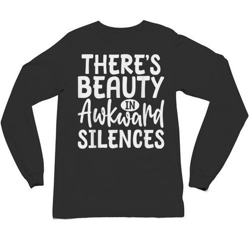 Embracing Awkward Silences Introvert Humor Antisocial Unisex Long Sleeve T-Shirt - Raresse