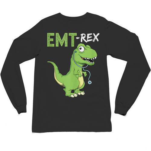 EMT Rex Paramedic Graduation Firefighter Unisex Long Sleeve T-Shirt - Best Gift Smart