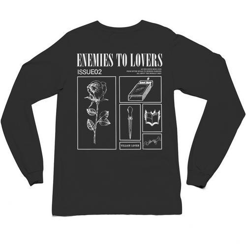 Enemies To Lovers Morally Grey Book Lover Romantasy Bookish Unisex Long Sleeve T-Shirt - Bookorys AU
