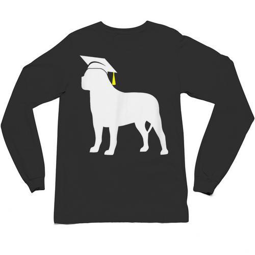 English Mastiff Graduation Dog Graduate Unisex Long Sleeve T-Shirt - Best Gift Smart