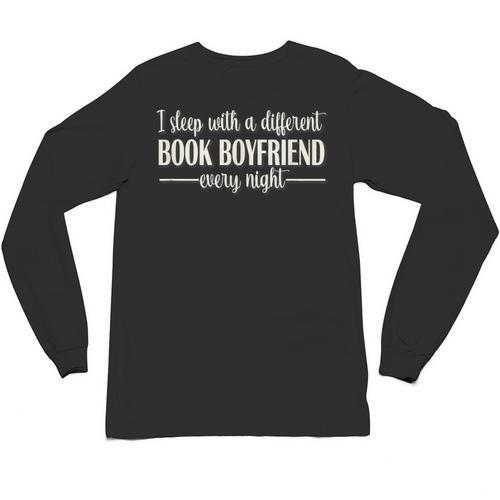 Fantasy Romantasy Novels Lover Sleep With Book Boyfriend Unisex Long Sleeve T-Shirt - Bookorys DE