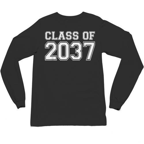 First Grade Class Of 2037 First Day School Graduation Kids Unisex Long Sleeve T-Shirt - Best Gift Smart