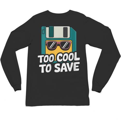 Floppy Disk Retro Tech Nostalgia Old School Computing Humor Unisex Long Sleeve T-Shirt - Figerry