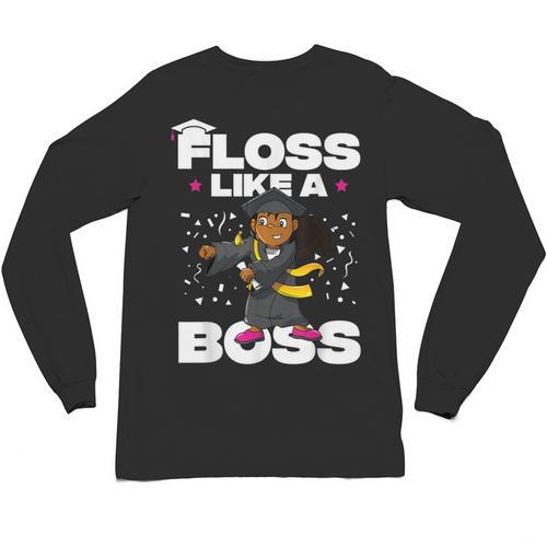 Floss Like A Boss Shirt Class Of 2019 Graduation Kids Unisex Long Sleeve T-Shirt - Best Gift Smart