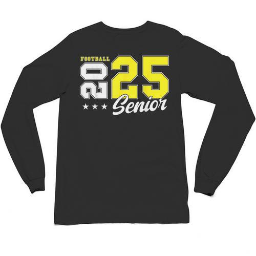 Football Senior Night Football Senior 2025 Graduation 55 Unisex Long Sleeve T-Shirt - Best Gift Smart