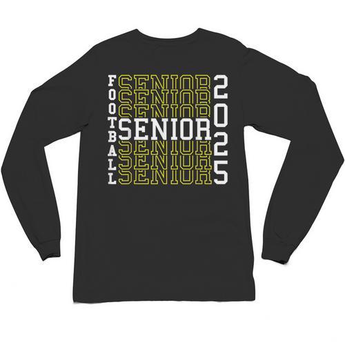 Football Senior Night Football Senior 2025 Graduation 56 Unisex Long Sleeve T-Shirt - Best Gift Smart