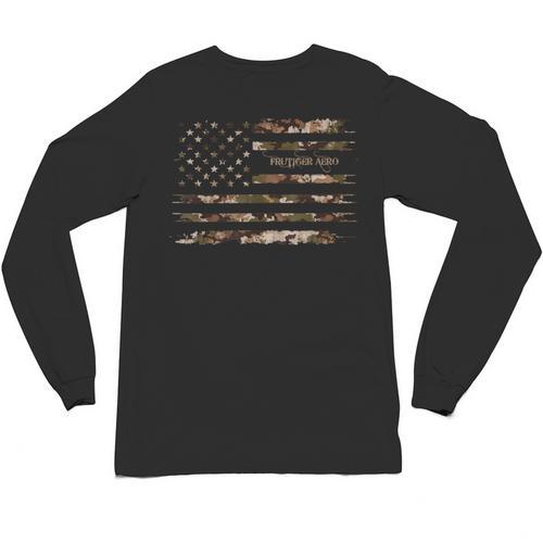 Frutiger Aero Aesthetic Retro Tech Camo Distressed American Unisex Long Sleeve T-Shirt - Figerry