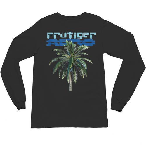 Frutiger Aero Palm Tree Y2k Aesthetic 2000s Trend Unisex Long Sleeve T-Shirt - Figerry