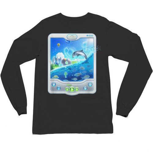Frutiger Aero Skeuomorphism User Interface Nostalgia Unisex Long Sleeve T-Shirt - Figerry
