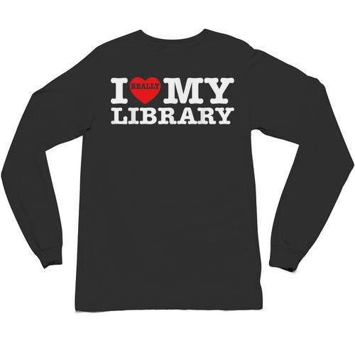 Fun I Love My Library Book Reader Bookworm Librarian Costume Unisex Long Sleeve T-Shirt - Bookorys AU