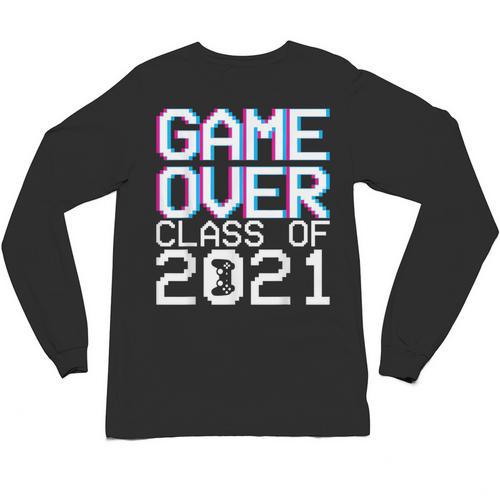 Game Over Class Of 2021 Video Games Graduation Gamer Unisex Long Sleeve T-Shirt - Best Gift Smart