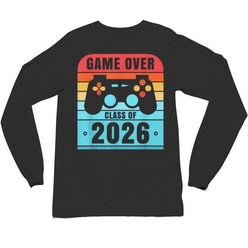 Game Over Class Of 2026 Shirt Students Graduation Unisex Long Sleeve T-Shirt - Best Gift Smart
