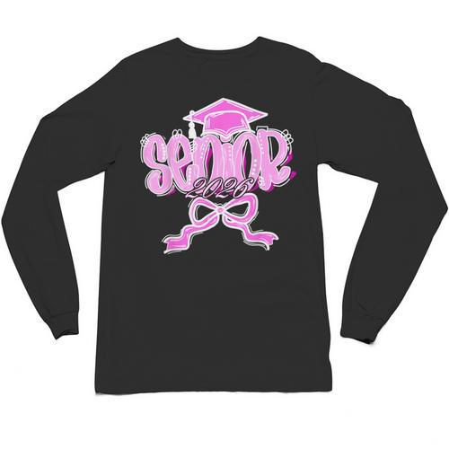 Graduation 2026 Senior 2026 Class Of 2026 Coquette Pink Girl Unisex Long Sleeve T-Shirt - Best Gift Smart