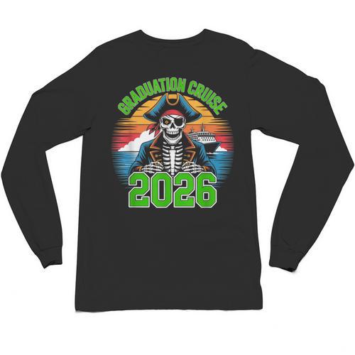 Graduation Cruise 2026 Group Pirate Matching Voyage Unisex Long Sleeve T-Shirt - Best Gift Smart