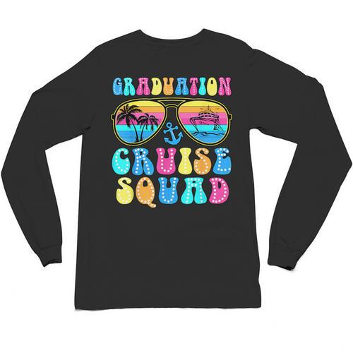 Graduation Cruise Squad Class Of 2025 Vacation Family Grad Unisex Long Sleeve T-Shirt - Best Gift Smart