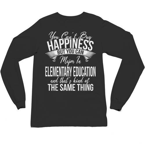 Graduation Elementary Education Major Unisex Long Sleeve T-Shirt - Best Gift Smart
