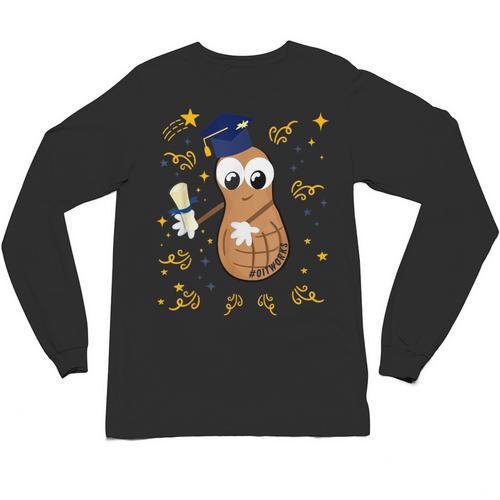 Graduation Flossing Peanut OIT Unisex Long Sleeve T-Shirt - Best Gift Smart