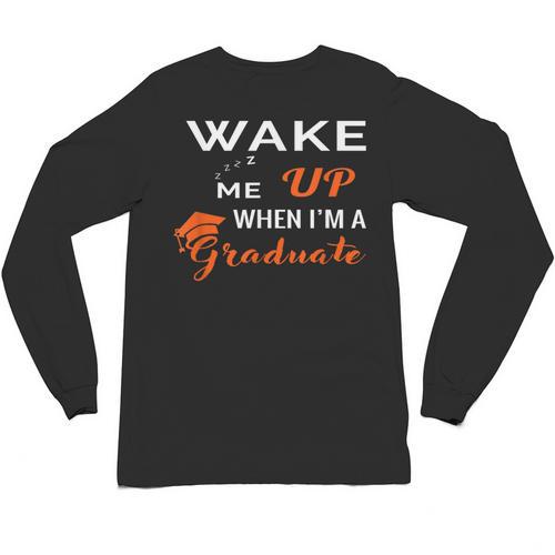 Graduation Shirt High School And College For Sleepy Graduate Unisex Long Sleeve T-Shirt - Best Gift Smart