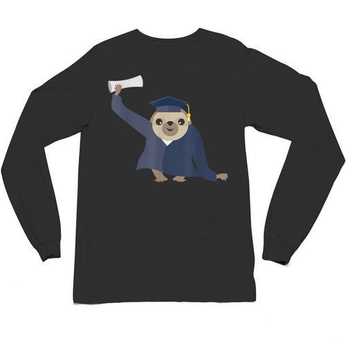 Graduation Sloth Lover T-Shirt Class Of 2019 Unisex Long Sleeve T-Shirt - Best Gift Smart