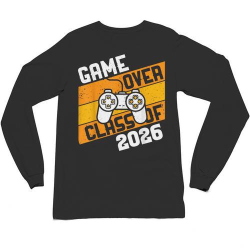 Graduation Video Gamer Game Over Class Of 2026 Senior Unisex Long Sleeve T-Shirt - Best Gift Smart