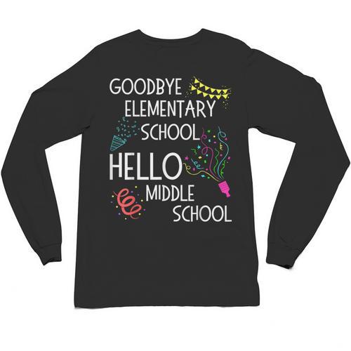 Hello Middle School Graduation Elementary School T-Shirt Unisex Long Sleeve T-Shirt - Best Gift Smart