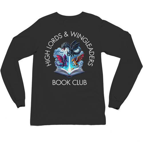 High Lords & Wingleaders Book Club Fantasy Storm Dragon Unisex Long Sleeve T-Shirt - Bookorys UK