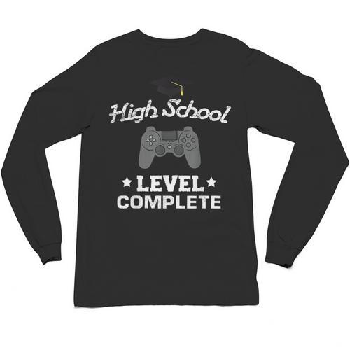 High School Graduation Shirt Video Gamer Nerd Geek Game Unisex Long Sleeve T-Shirt - Best Gift Smart