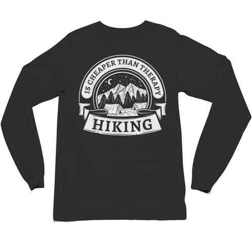 Hiking It's Cheaper Than A Therapy Introvert Shirt Unisex Long Sleeve T-Shirt - Raresse