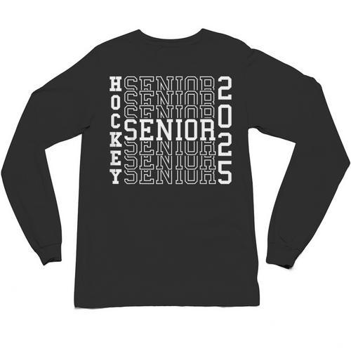 Hockey Senior Night Hockey Senior 2025 Graduation 38 Unisex Long Sleeve T-Shirt - Best Gift Smart