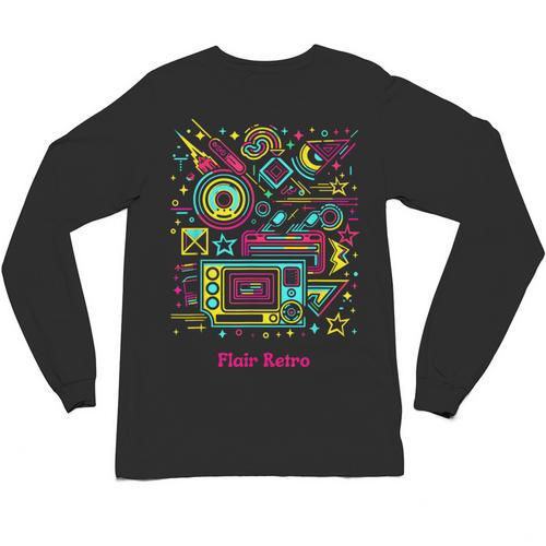 Iconic Nostalgia Vintage Graphic Unisex Long Sleeve T-Shirt - Figerry