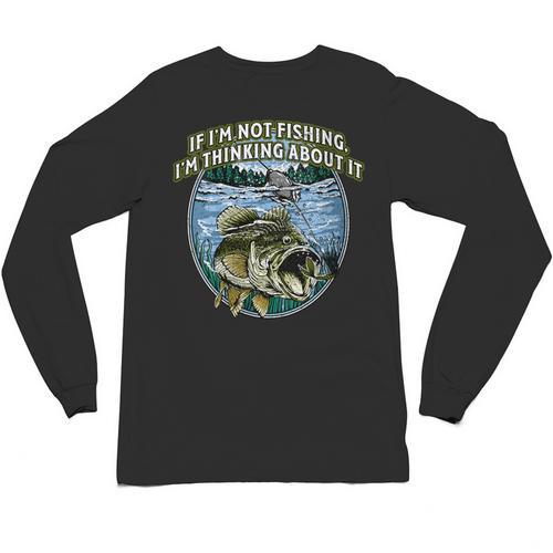 If I’m Not Fishing I’m Thinking About It Introvert Lifestyle Unisex Long Sleeve T-Shirt - Raresse
