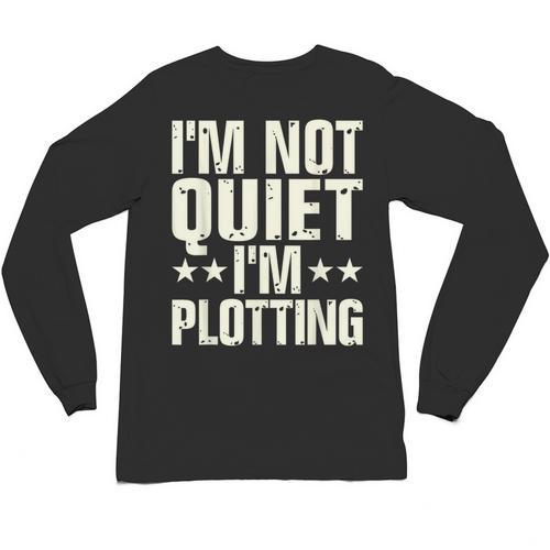 I'm Not Quiet I'm Plotting I Introvert Unisex Long Sleeve T-Shirt - Raresse