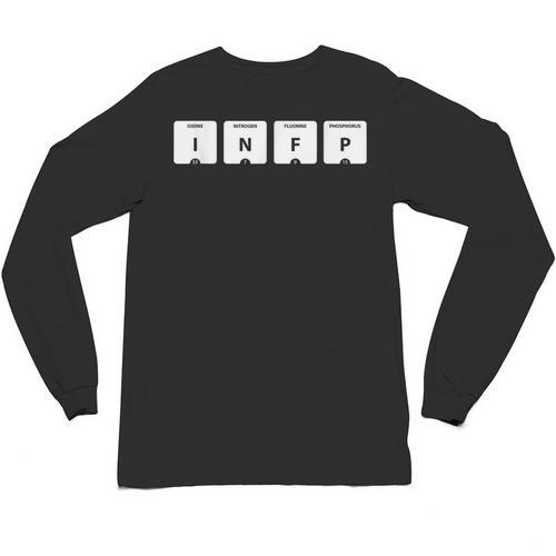 INFP Mediator Personality Type Periodic Table Introvert Unisex Long Sleeve T-Shirt - Raresse